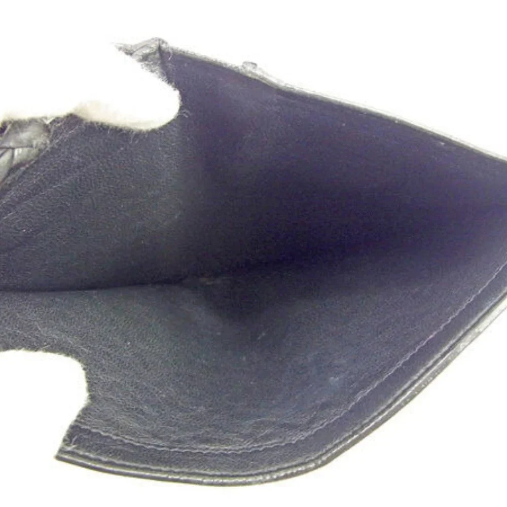 Bottega Veneta Wallet Intrecciato Black Gold Woman unisex Authentic Used - Picture 4 of 6